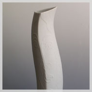 Vase "Fado" mit Dekor "Gesicht"