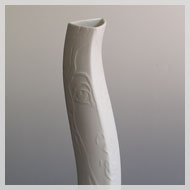 Vase "Fado" mit Dekor "Gesicht"